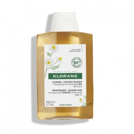 Klorane Illumine Cheveux Blonds Shampooing à La Camomille Bio 200 ml 3282770149272