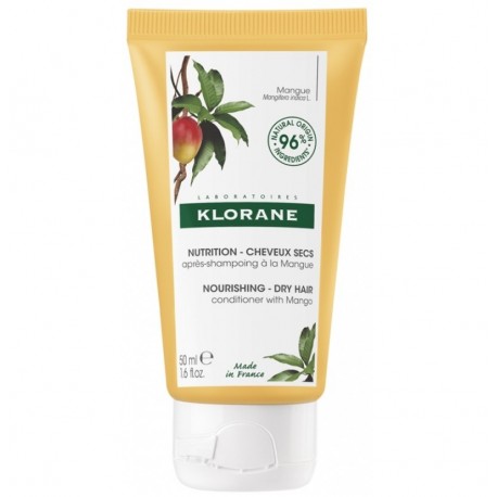 Klorane Nutrition Cheveux Secs Après-Shampoing à la Mangue 50 ml 3282770140965