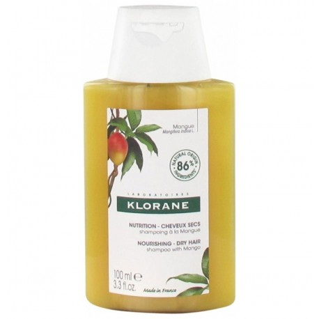 Klorane Nutrition Cheveux Secs Shampoing à la Mangue 100 ml 3282770140927