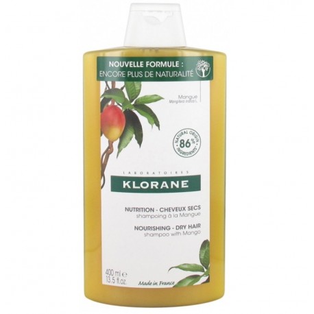 Klorane Nutrition Cheveux Secs Shampoing à la Mangue 400 ml 3282770140941