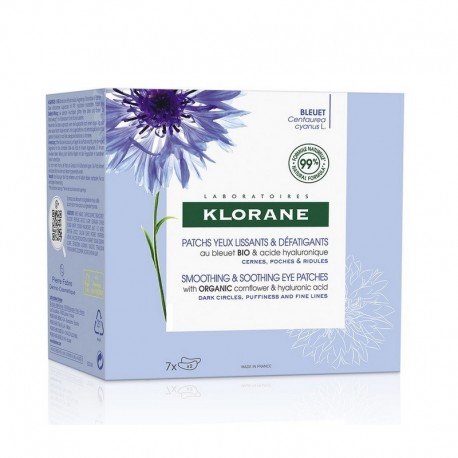 Klorane Hydro-Gel Smoothing Eye Patches with Organic Cornflower 7 x 2 Patches 3282779256438