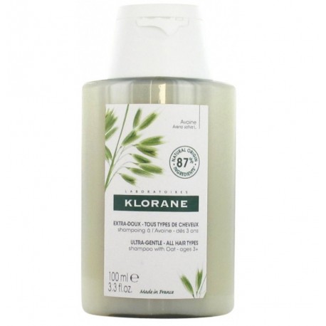 Klorane Shampoing Extra-Doux au Lait d'Avoine 100 ml 3282770145359