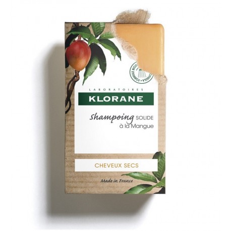 Klorane Shampoing Solide à la Mangue 80 g 3282770139259