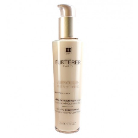 René Furterer Absolue Kératine Cure Renaissance Crème de Beauté Réparatrice Cheveux Abîmés Fragilisés 100 ml 3282770147063