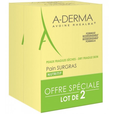 Aderma Ultra-Rich Cleansing Bar Nourishing 2 x 100 g 3282770038460
