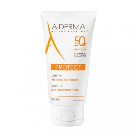 Aderma Protect Crème Très Haute Protection SPF 50+ Sans Parfum 40 ml 3282770202120