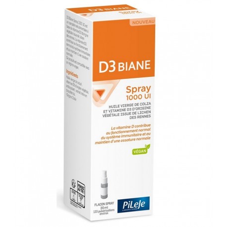 Pileje D3 Biane Spray 1000 UI 20 ml 3701145600618