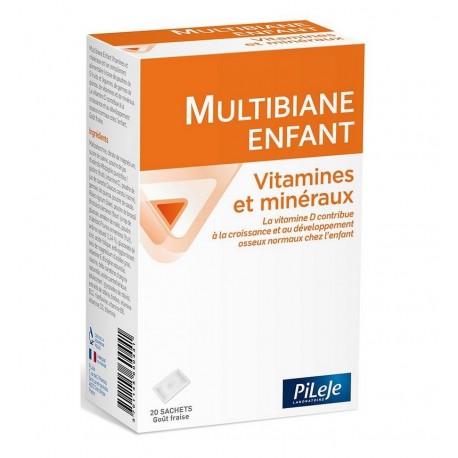 Pileje Multibiane Enfant Vitamines et Minéreaux 20 Sachets 3701145600441