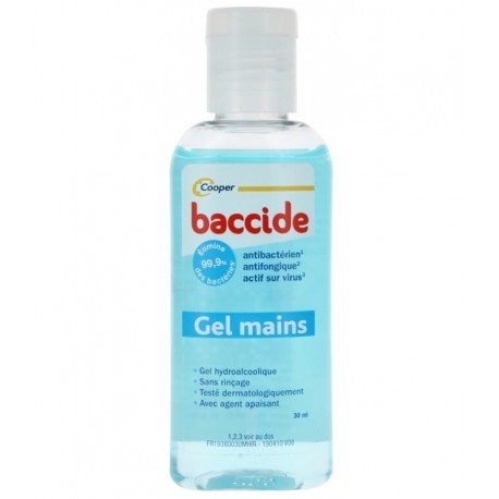 Baccide Gel Mains Hydroalcoolique Bleu 30 ml 3401548937273