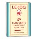 Le Coq 50 Cure-Dents Plume d'Oie 3760155431018