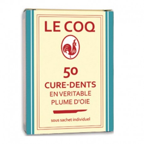 Le Coq 50 Cure-Dents Plume d'Oie 3760155431018