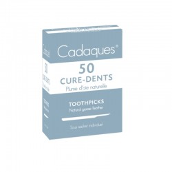 Cadaques 50 Cure-Dents Plume d'Oie Naturelle 3428670513823