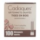 Cadaques 100 Batonnets Ouatés Tiges en Bois 3428670600028
