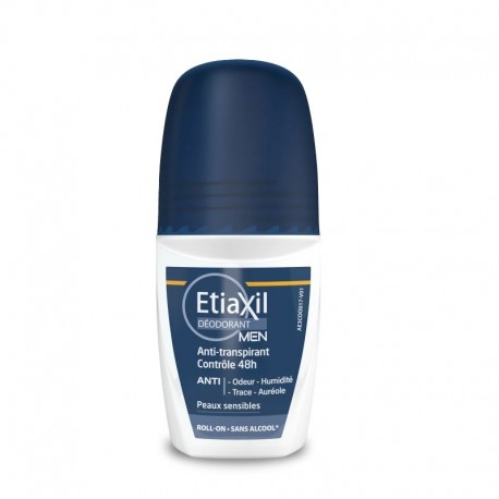 Etiaxil Déodorant Men Anti-Transpirant Contrôle 48H Peaux Sensibles Roll-On 50 ml 3614819997009