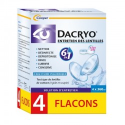 Dacryo Entretien des Lentilles 4 x 360 ml