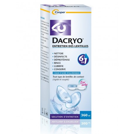 Dacryo Entretien des Lentilles 360 ml 3614819999836