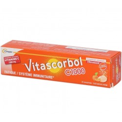 Vitascorbol C1000 20 Effervescent Tablets 3614810001606