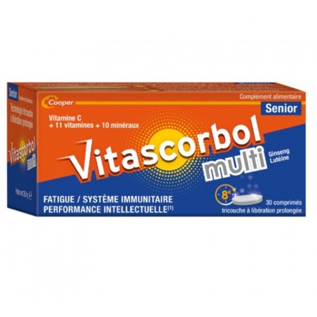 Vitascorbol Multi Senior 30 Comprimés 3401560070729