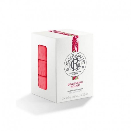Roger & Gallet Gingembre Rouge Savon Bienfaisant 3 x 100 g 3701436911638