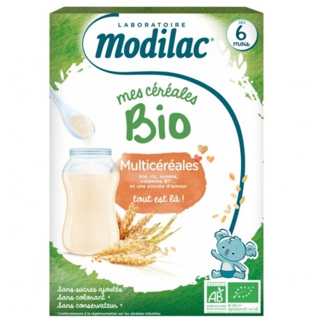 Modilac Mes Céréales Bio Multicéréales 250 g 3572731202383