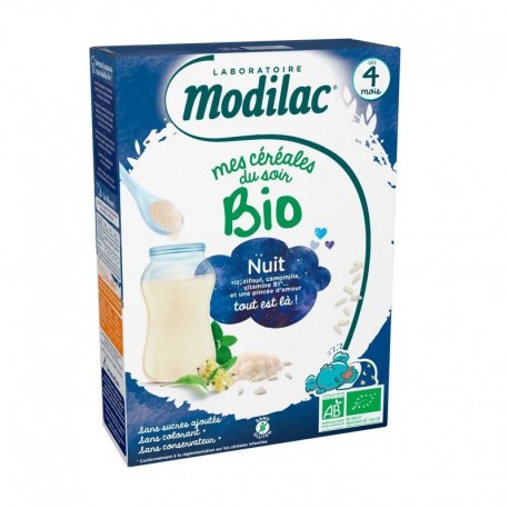 Modilac Mes Céréales du Soir Bio Nuit 250 g 3572731202352