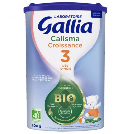 Gallia Calisma Croissance 3 Bio +10 Mois 800 g 3041091478146