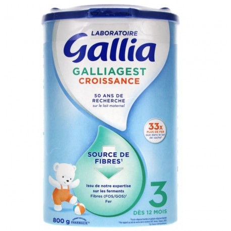 Gallia Galliagest Croissance 3 Dès 12 Mois 800 g 3041096841648