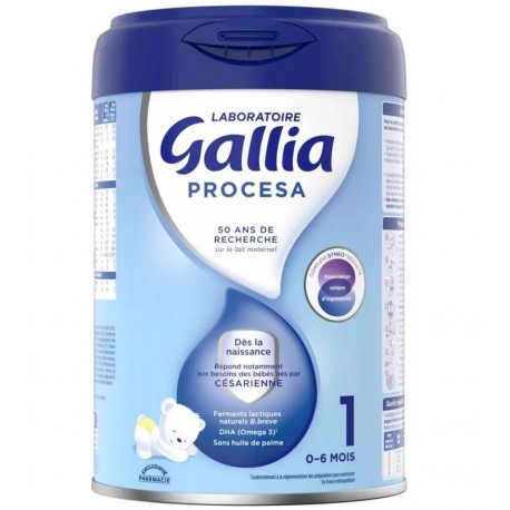 Gallia Procesa 1 0-6 Months 800 g 3041091818614