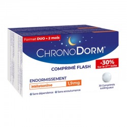 ChronoDorm Melatonin Flash Tablet 1.9 mg 2 x 30 Tablets 3700399100240