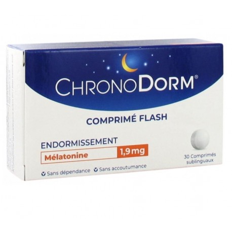 ChronoDorm Comprimé Flash Mélatonine 1,9 mg 30 Comprimés 3700399100233