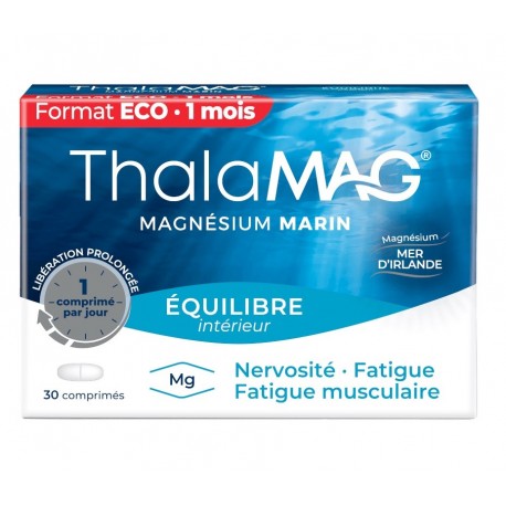 Thalamag Magnésium Marin Équilibre Intérieur 30 Comprimés 3700399101179