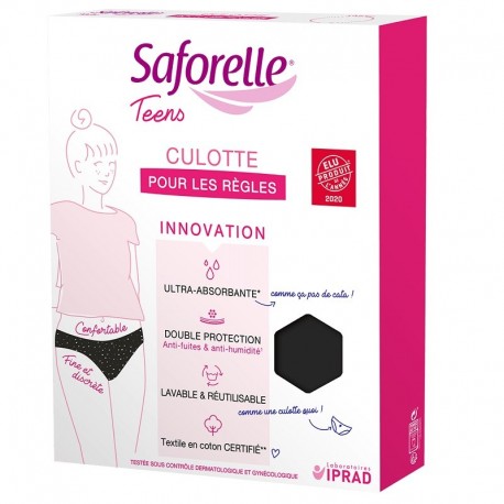 Saforelle Teens Culotte pour les Règles Taille 12 ans 3700399100936