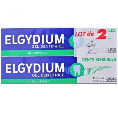 Elgydium Gel Dentifrice Dents Sensibles 2 x 75 ml 3577056023828