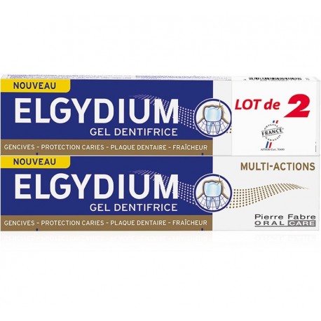 Elgydium Multi-Actions Toothpaste 2 x 75 ml 3577056024191