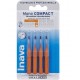 Inava Mono Compact 4 Brossettes Interdentaires Orange 1,2 mm 3577056020346