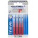 Inava Mono Compact 4 Interdental Brushes Red 1.5 mm 3577056020353