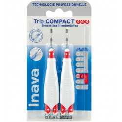 Inava Trio Compact 6 Interdental Brushes ISO 4/4/4 1,5 mm 3577056020209