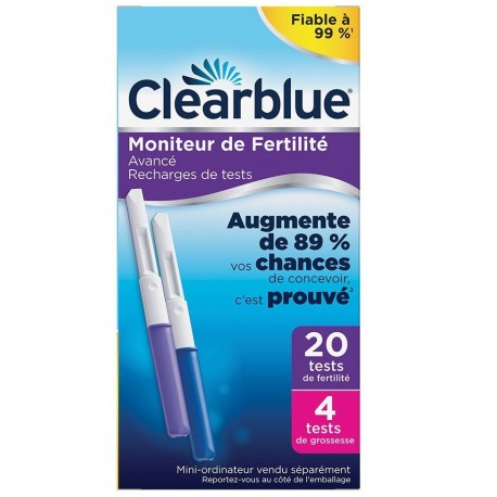 Clearblue Moniteur de Fertilité Avancé Recharges de Tests 4084500851122