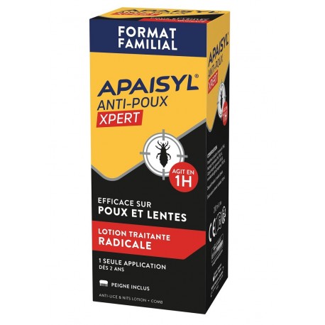 Apaisyl Anti-Lice Xpert Radical Lotion Lice and Nits 200 ml 3401554416779