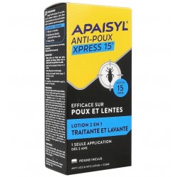 Apaisyl Anti-Lice Xpress 15' 2in1 Lotion 100 ml