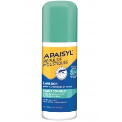 Apaisyl Répulsif Moustiques Émulsion Peaux Sensibles 90 ml