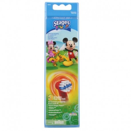 Oral-B Stages Power Brossettes de Rechange Extra Soft Mickey Mini 4210201781950