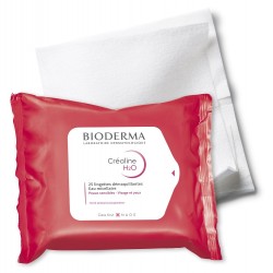 Bioderma Créaline H2O 25 Lingettes Demaquillantes 3401579165584