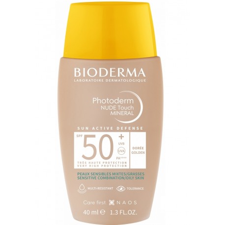 Bioderma Photoderm Nude Touch Mineral SPF50+ Tinted Golden 40 ml 3701129803462