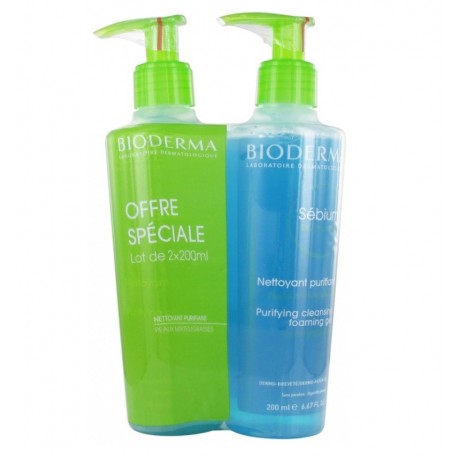 Bioderma Sébium Gel Moussant 2 x 200 ml 3401526010868