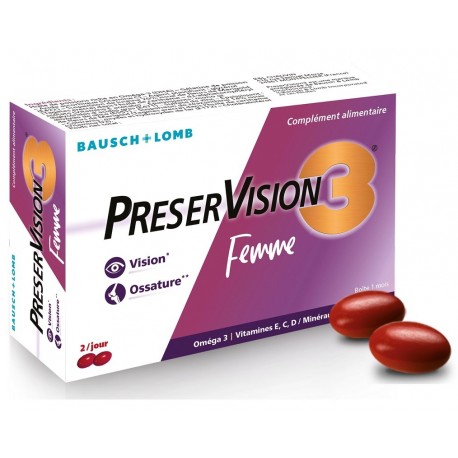 Bausch + Lomb Preservision 3 Femme 60 Capsules 3614790000255