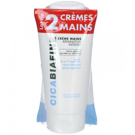 Cicabiafine Crème Mains Réparation Intense 2 x 75 ml 3574660600254