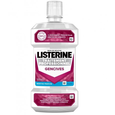 Listerine Bain de Bouche Traitement Professionnel Gencives 500 ml 3574661658148