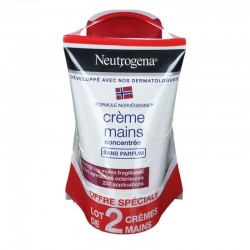 Neutrogena Crème Mains Concentrée Sans Parfum 2 x 50 ml 3574660602999