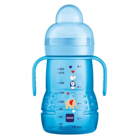 Mam Trainer Baby Bottle 220 ml Blue 9001616671258
